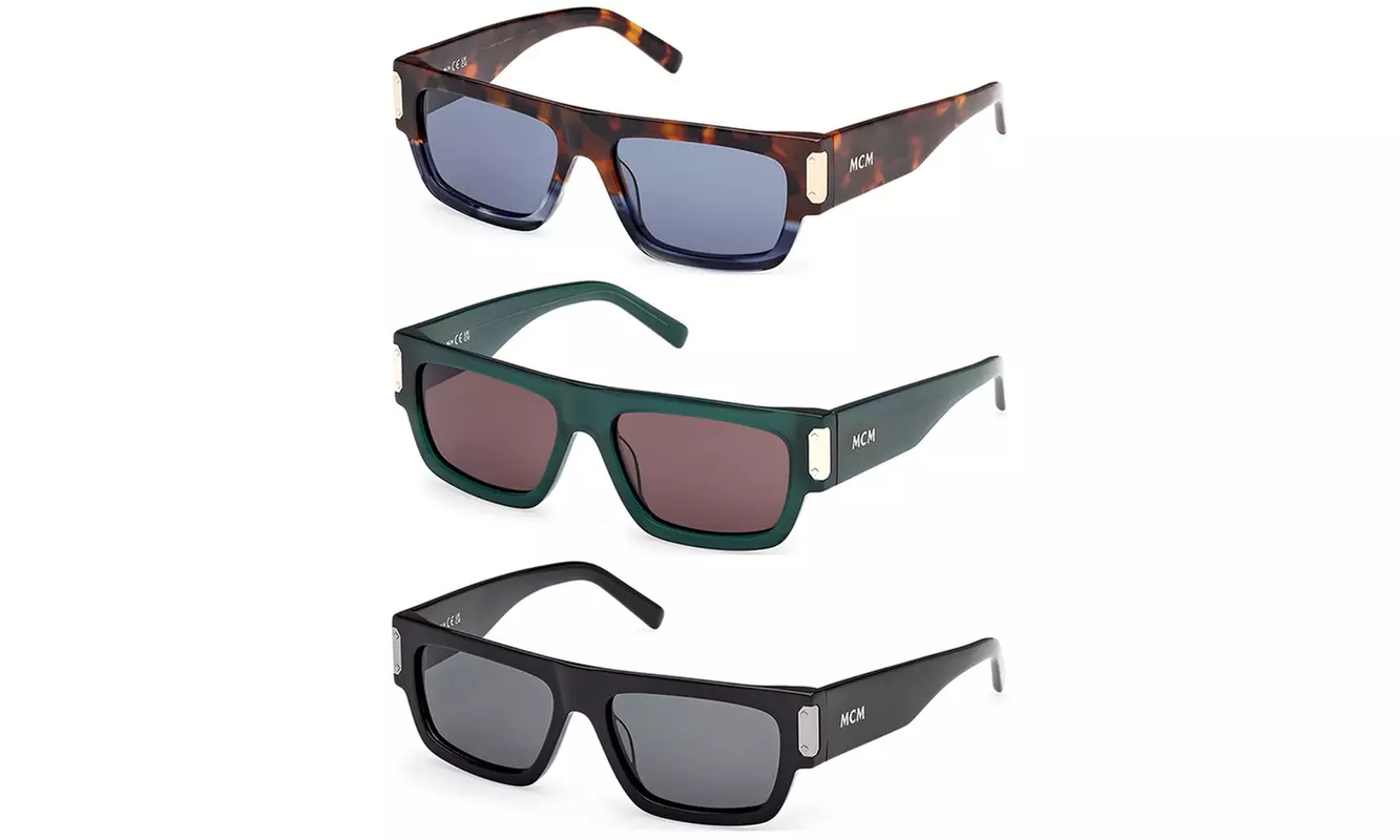 MCM Worldwide Modern Chunky Rectangle Sunglasses