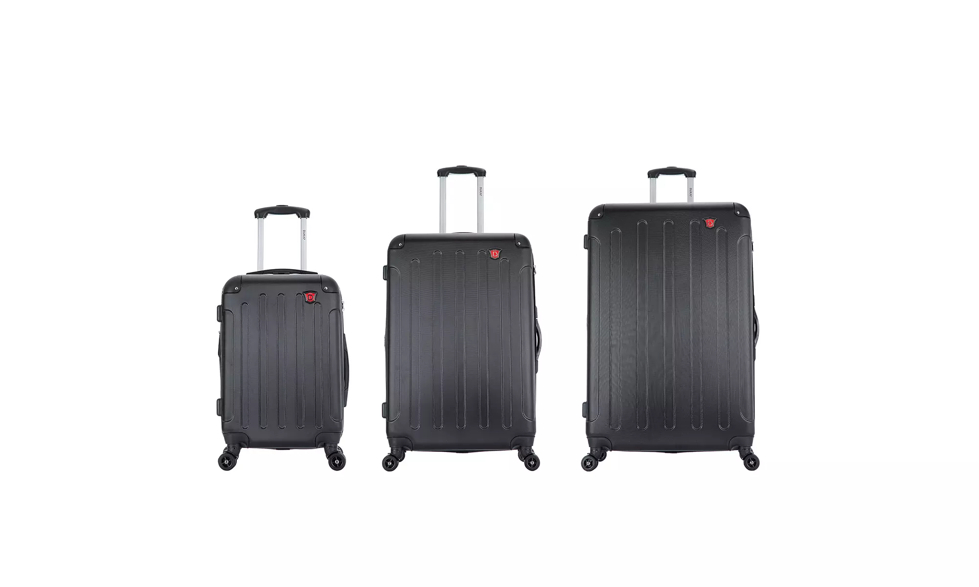 Three-Piece DUKAP Intely Smart Hardside Luggage Set 20"/28"/32"