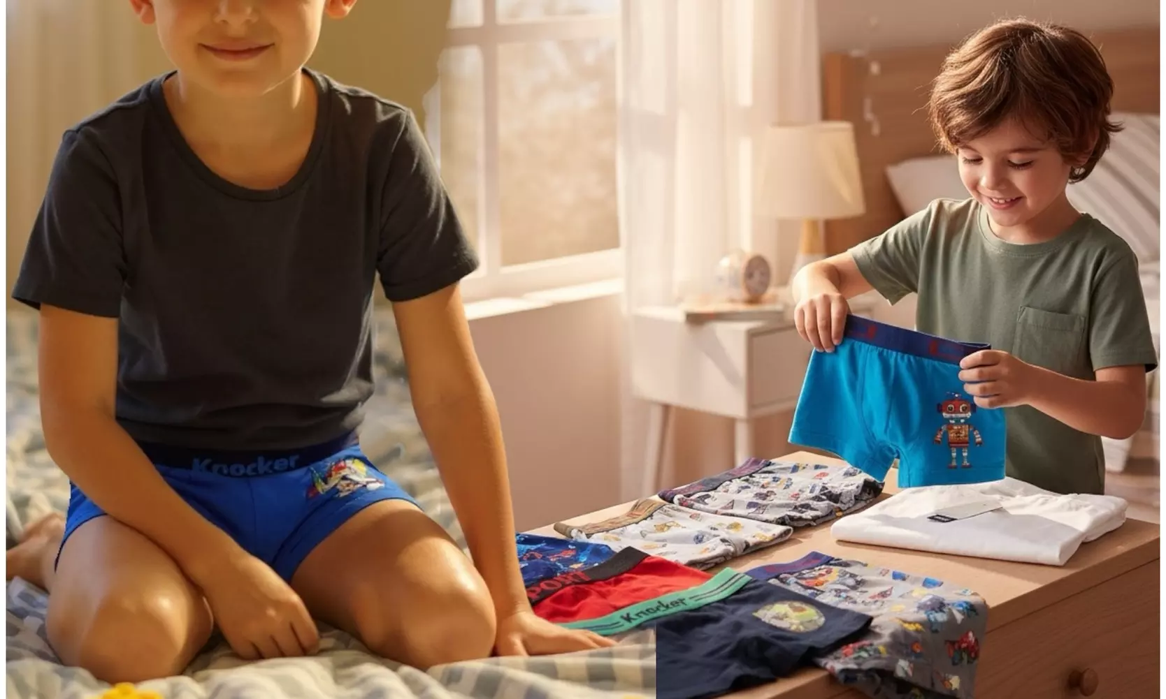 Boys' Multi-Pack Of Random Assortment Boxer Brief Trunks Underwear