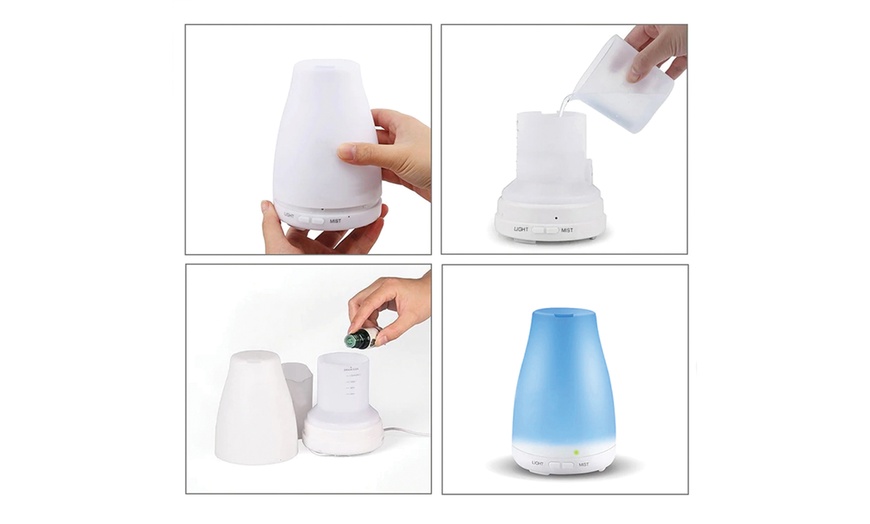 Image 3: Essential Oil Aroma Diffuser with 7 Color LED Changing Lights