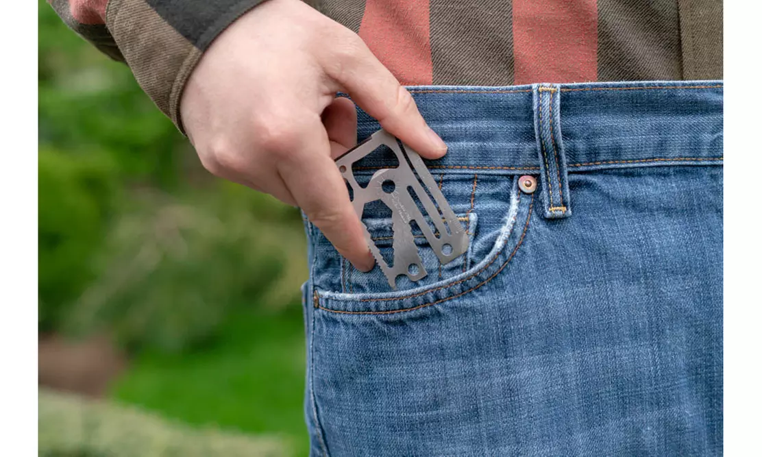 Wallet Wizard 26-In-1 Pocket Multi-Tool Stainless Steel Tool (2, 4 or 10 Pack)