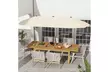 Costway 13ft Outdoor Double-Sided Table Umbrella with Optional LED Lights - Second Medium
