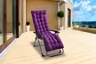 NewHome Outdoor Chaise Lounge Chair Cushion with Thick Padding and Ties - Second Medium
