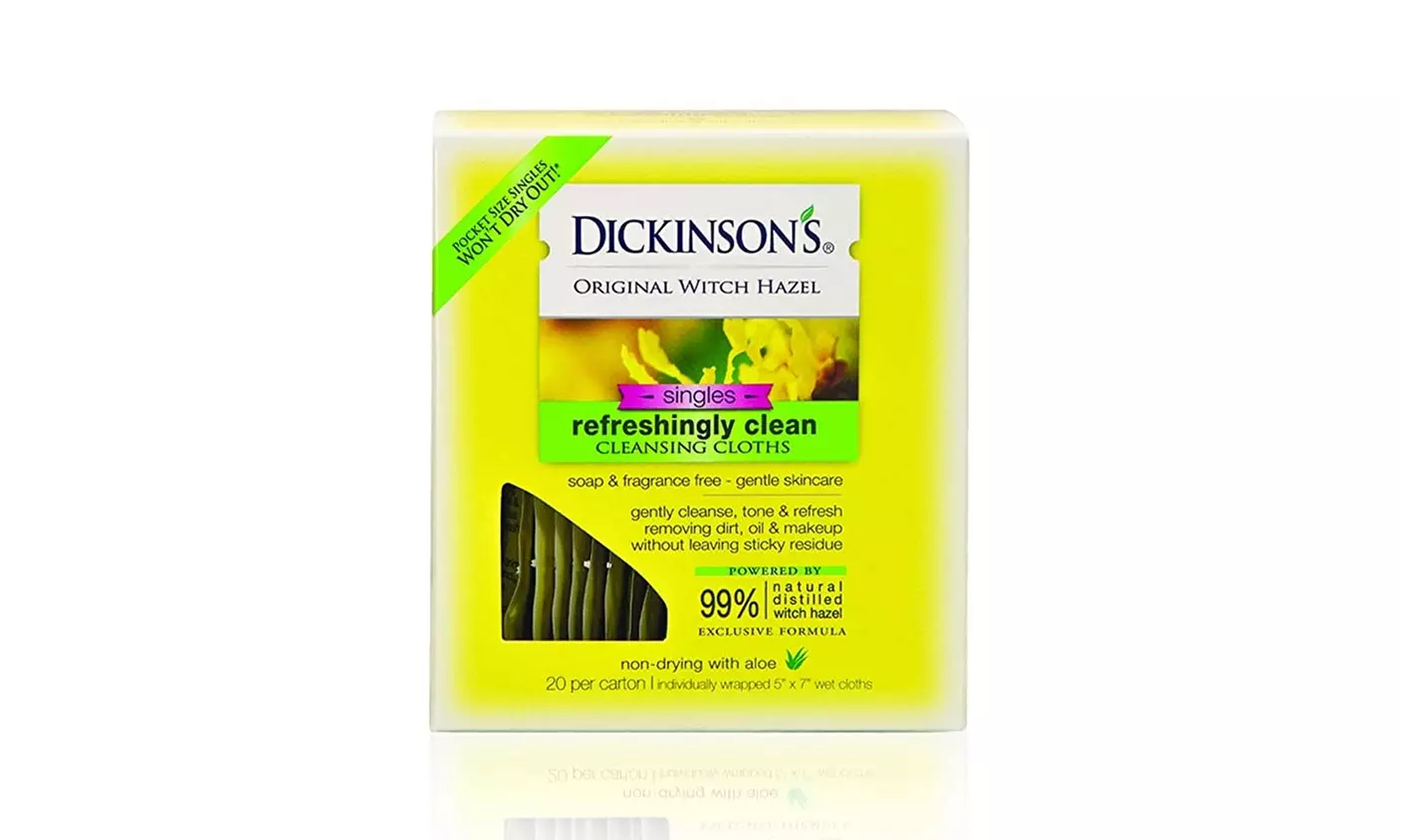 Dickinson's Original Witch Hazel Refreshingly Clean Towelettes 20 Each - Primary Image