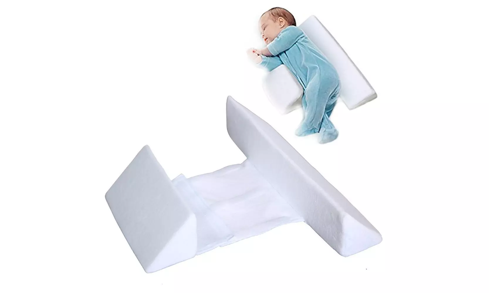 Newborn Sleep Positioner Prevent Flat Head Anti Roll Cushion Nursing Pillow - Primary Image