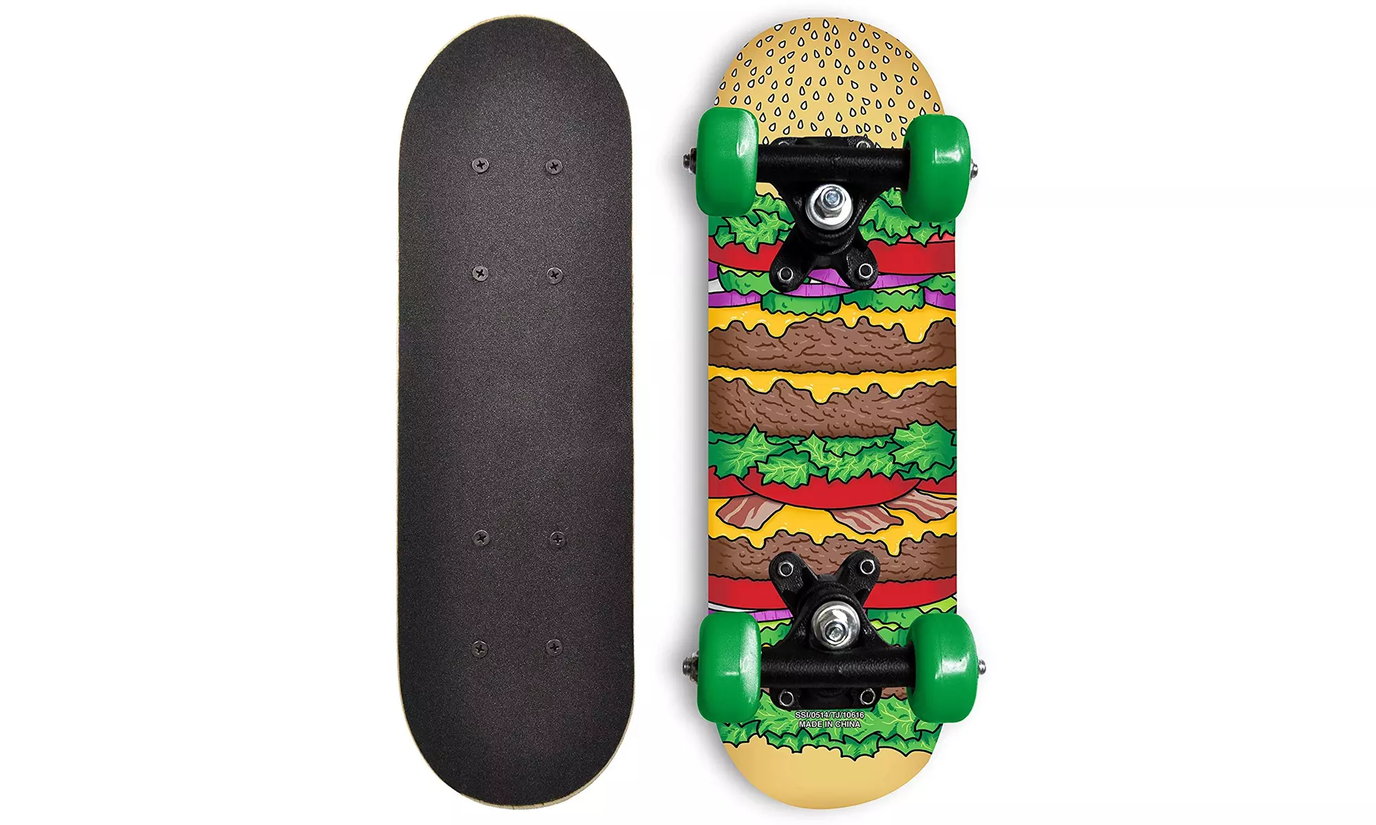 RudeBoyz 17 Inch Mini Wooden Cruiser Graphic Beginner Kids Skateboard - Primary Image