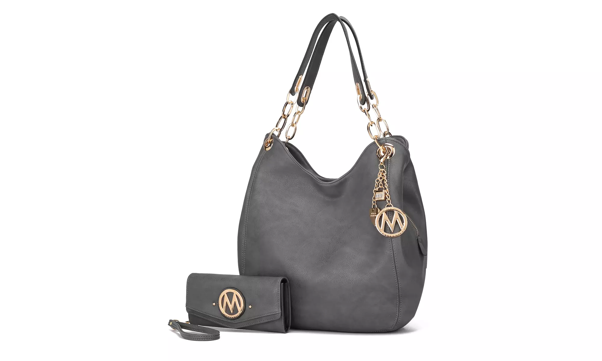 MKF Collection Ashley Hobo Bag & Wallet Set for women Vegan Leather by Mia K