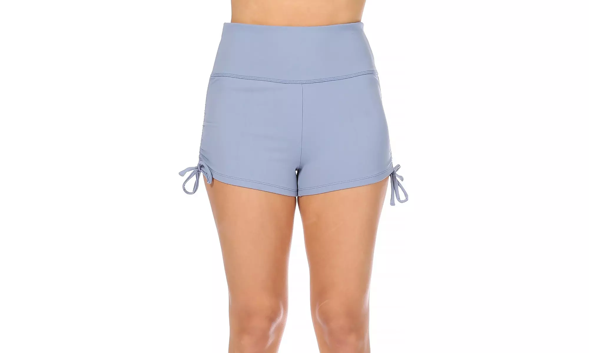 Women's Solid Detail Athletic Running Shorts