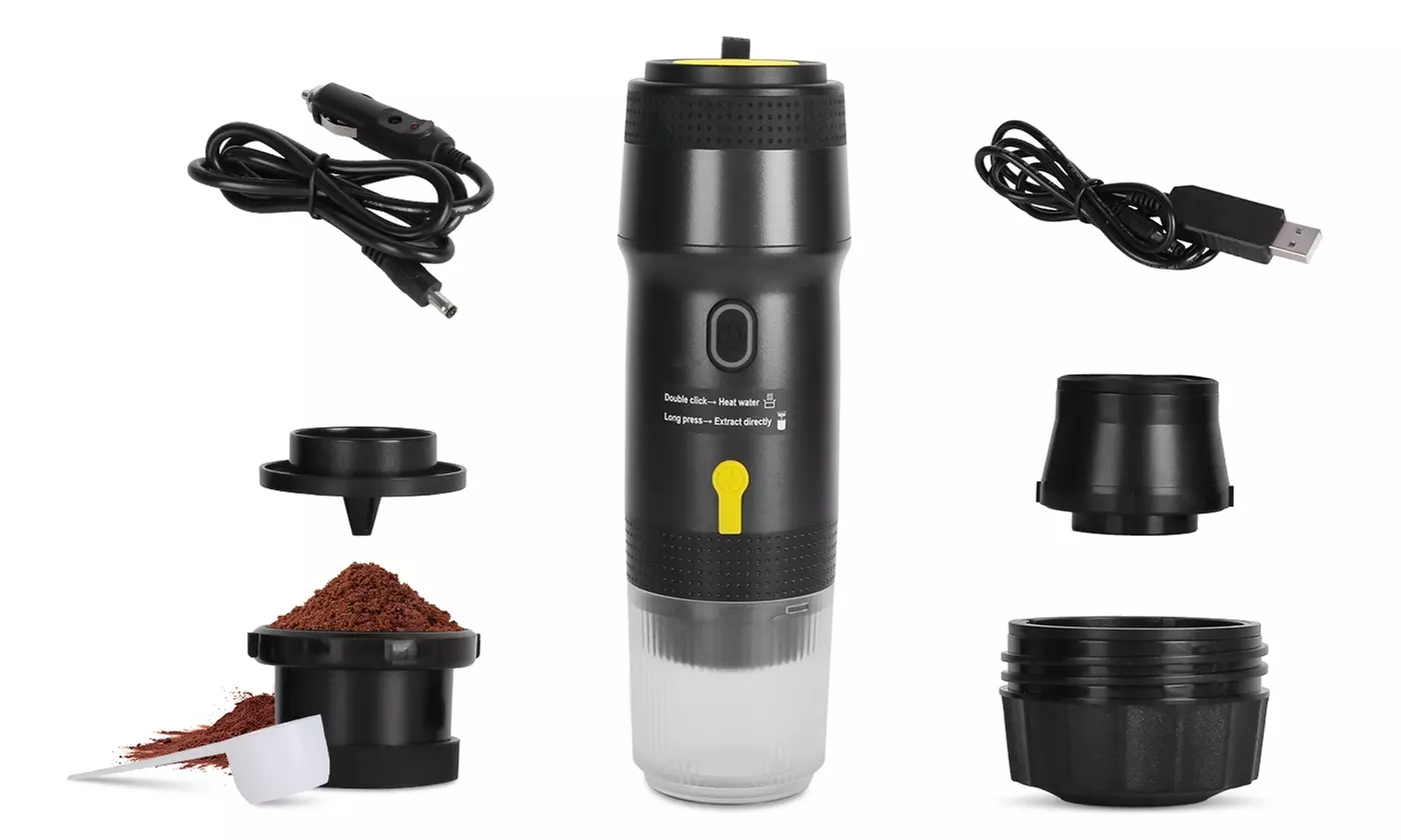 NewHome Portable Espresso Machine Electric Coffee Maker for On-the-Go Brewing