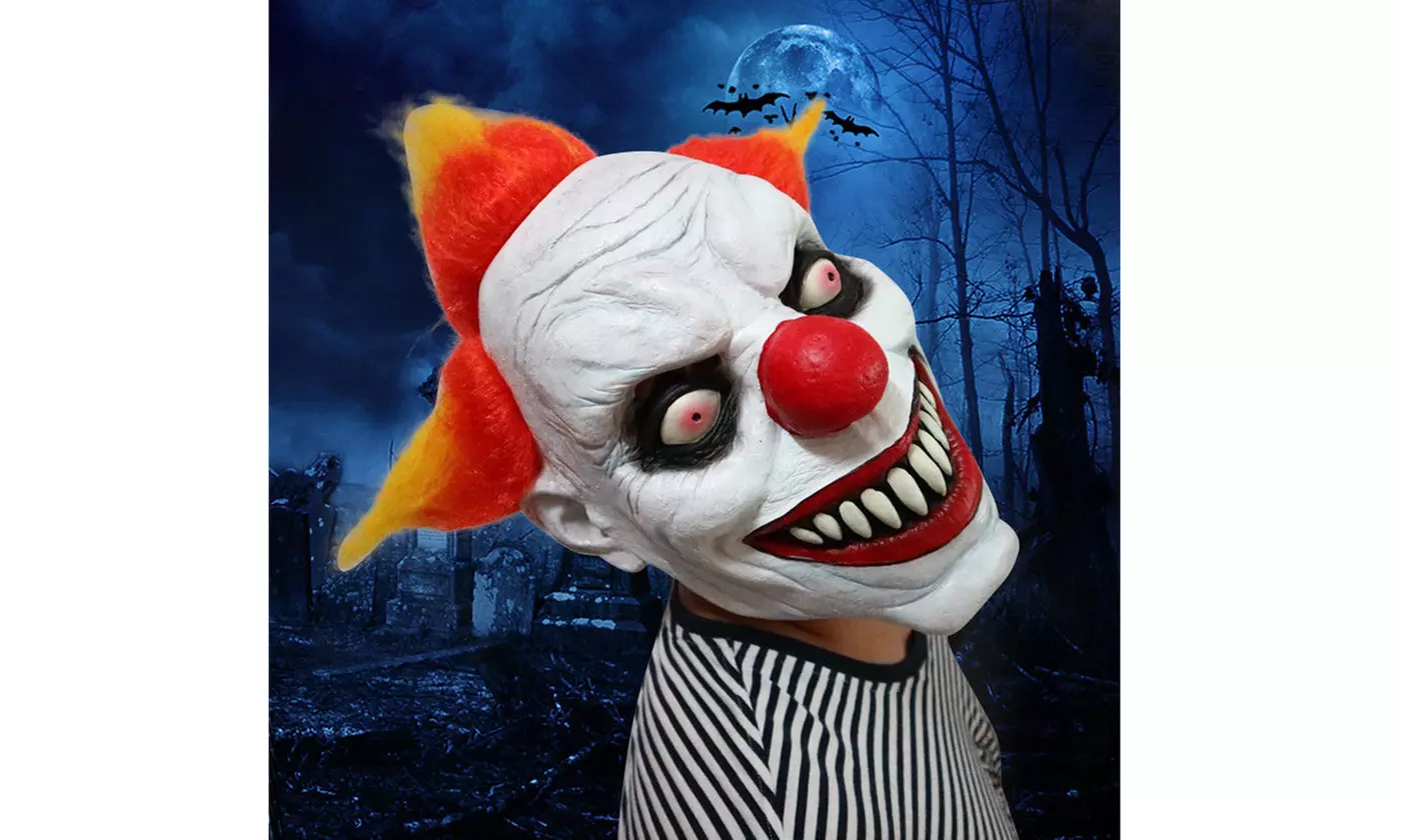 Joker Clown Mask Horror Mask Halloween Mask Latex Mask - Primary Image