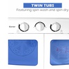 Image 6: Portable Mini Compact Twin Tub 17lb Washing Machine Washer Spin Dryer