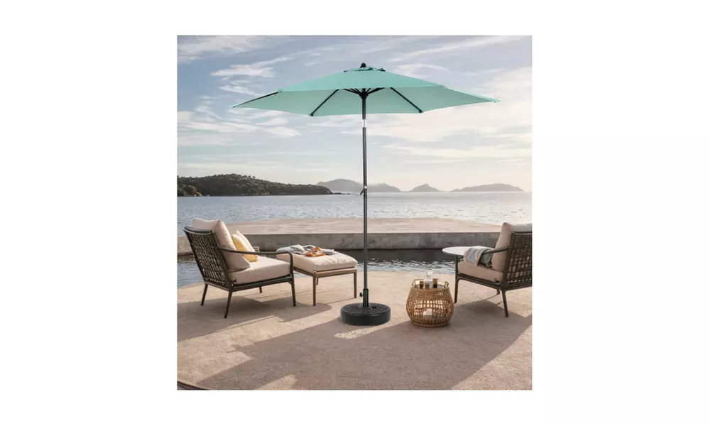 9FT Half Umbrella Waterproof Folding Sunshade Tent (not include resin base)