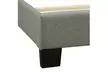 Upholstered Platform Bed with Classic Headboard, Wood Slat Support, Gray - Second Medium