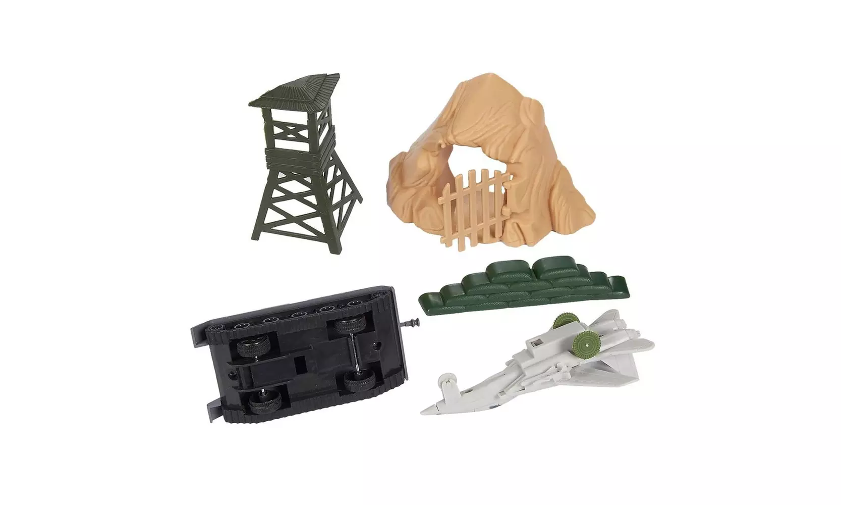 300 Piece Army Action Figure Set, Military Toy Soldier Playset with Tank & Plane - Second Medium
