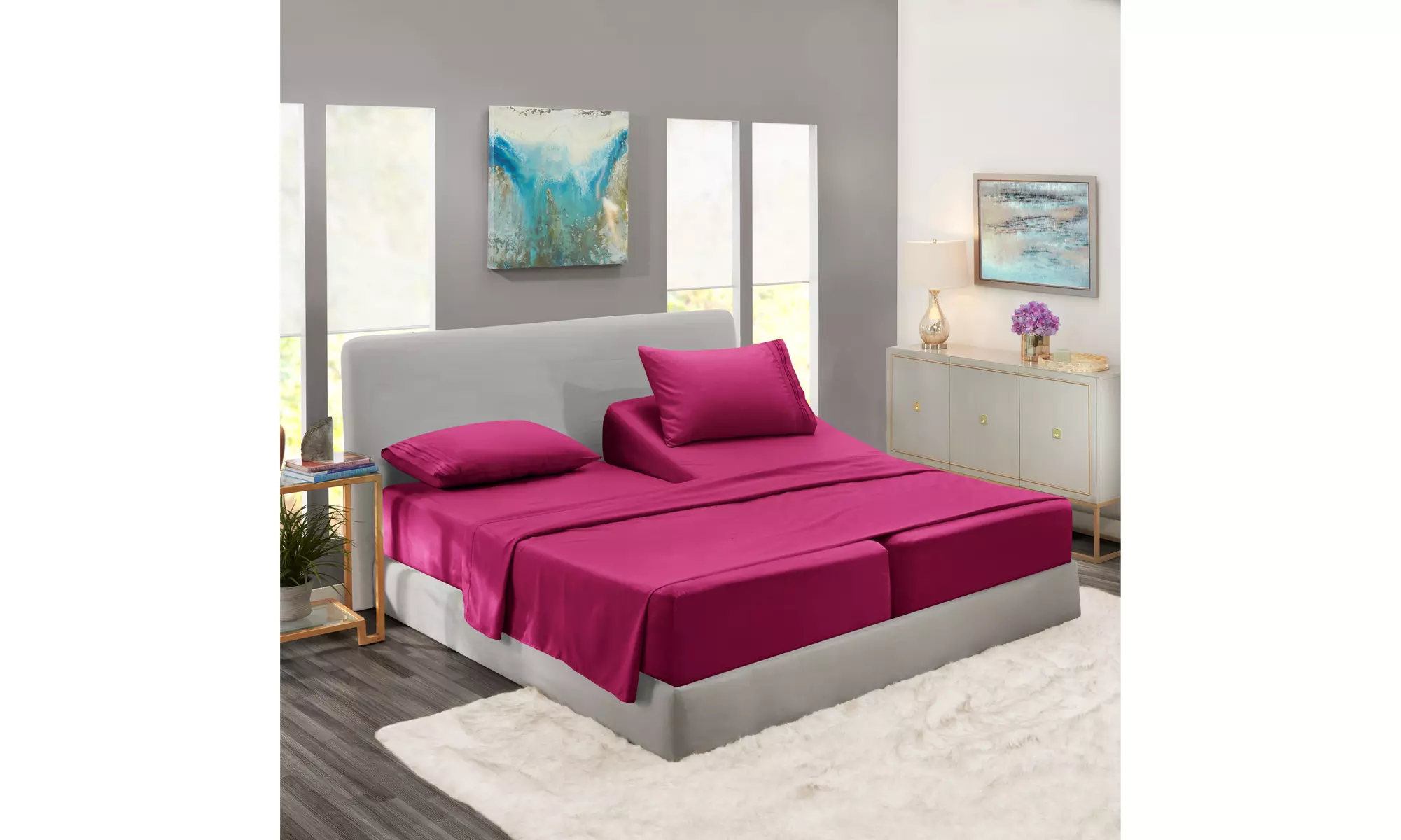 Nestl Premium Deep Pocket Extra Soft 1800 Microfiber Bed Sheet Set