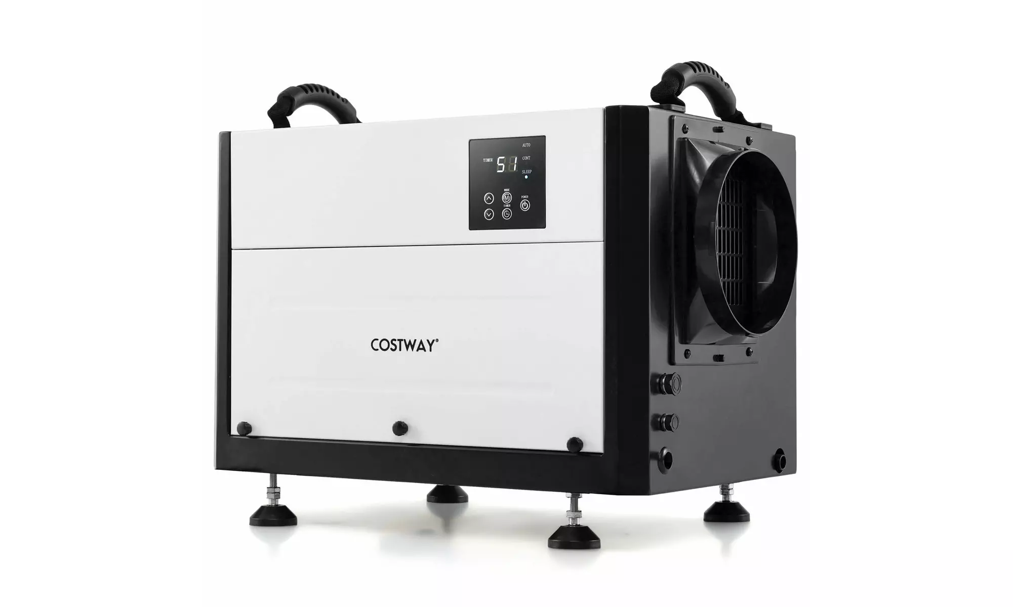 Costway Crawl Space Dehumidifier Commercial Dehumidifier w/ 3 Modes & 24H Timer