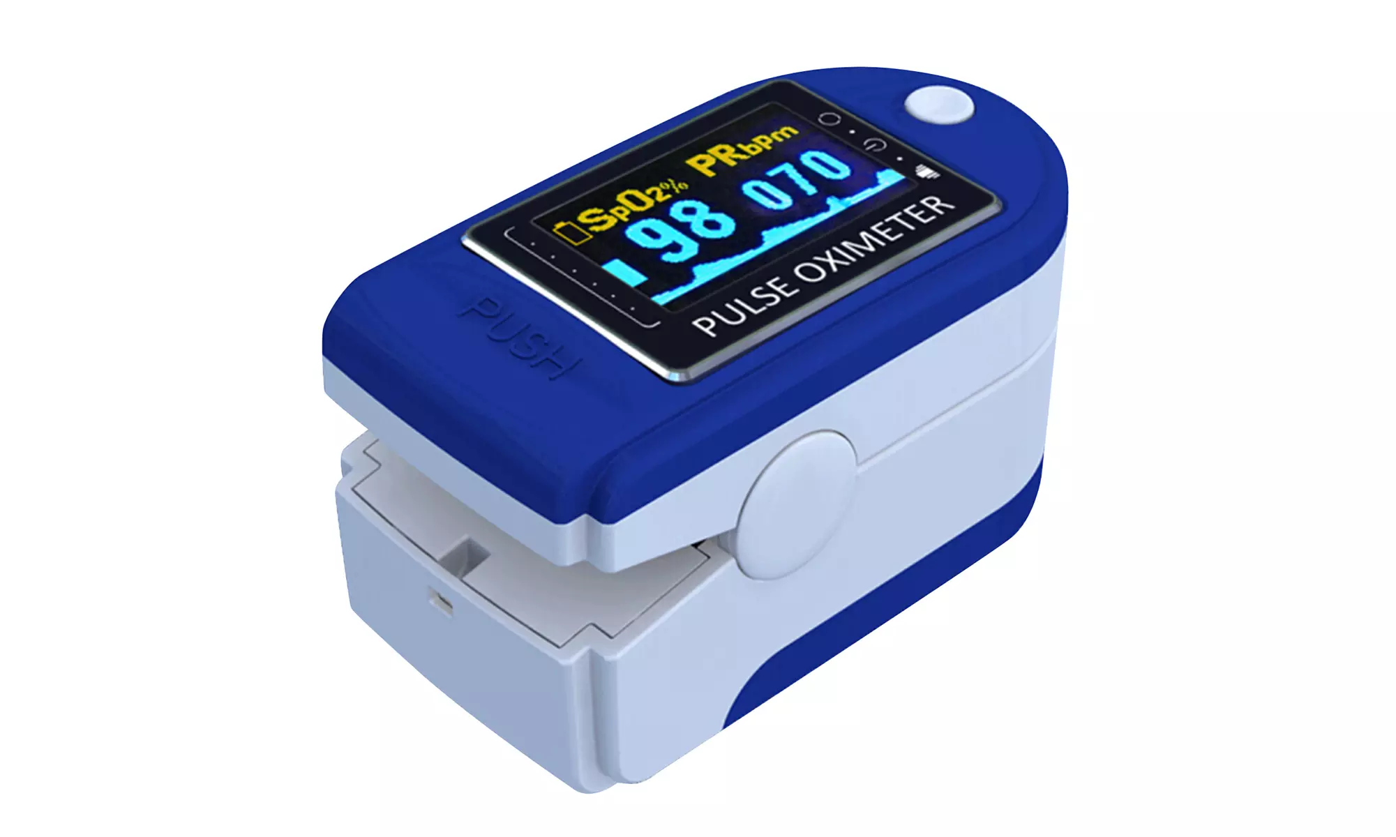 Pulse Oximeter Finger OLED Fingertip Blood Oxygen Saturation PR Monitor Portable - Primary Image
