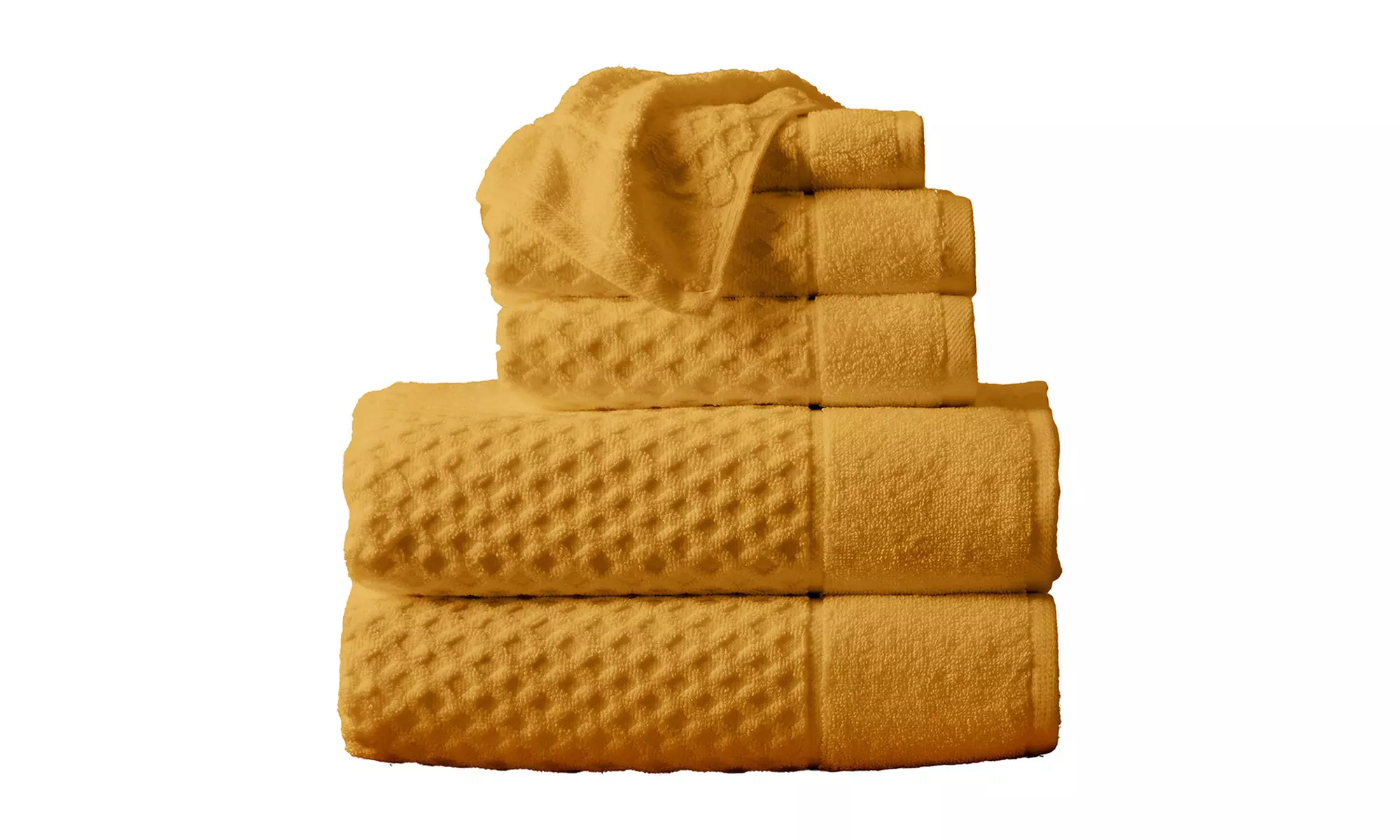 Ultra-Soft 100% Cotton Diamond Waffle Bath Towels