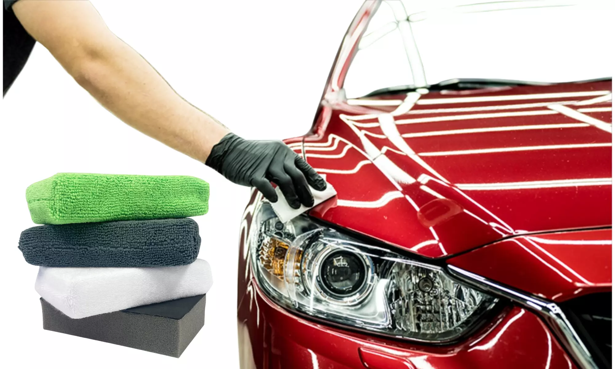Microfiber Detailing Wax Applicator Polishing Foam Sponge - Primary Image