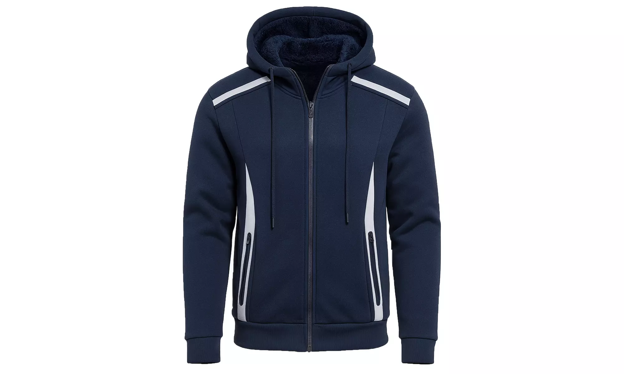 Men's Heavyweight Sherpa Fleece-Lined Full Zip Hoodie (Sizes, S to 3XL)