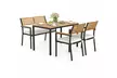 Costway Four-Piece Patio Furniture Set with Acacia Wood & Metal Frame - Second Medium
