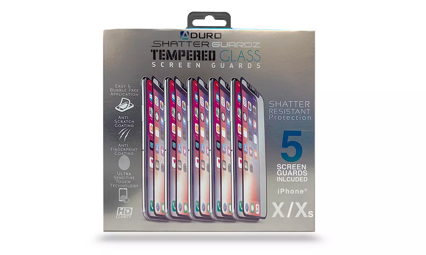 ShatterGuardz Tempered Glass Screen Protectors for iPhone (3, 5, or 10-Pack) 