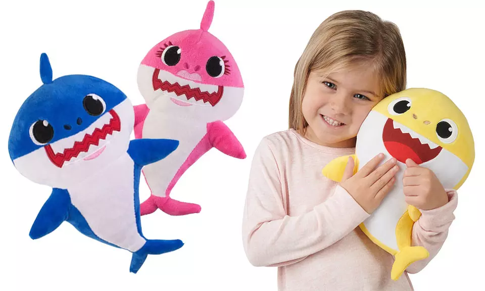 Plush Light Up Singing Baby Shark Toy - Primary Image