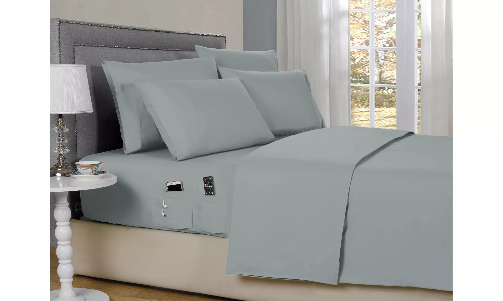 Kathy Ireland 6 Piece Smart Pocket Sheet Set