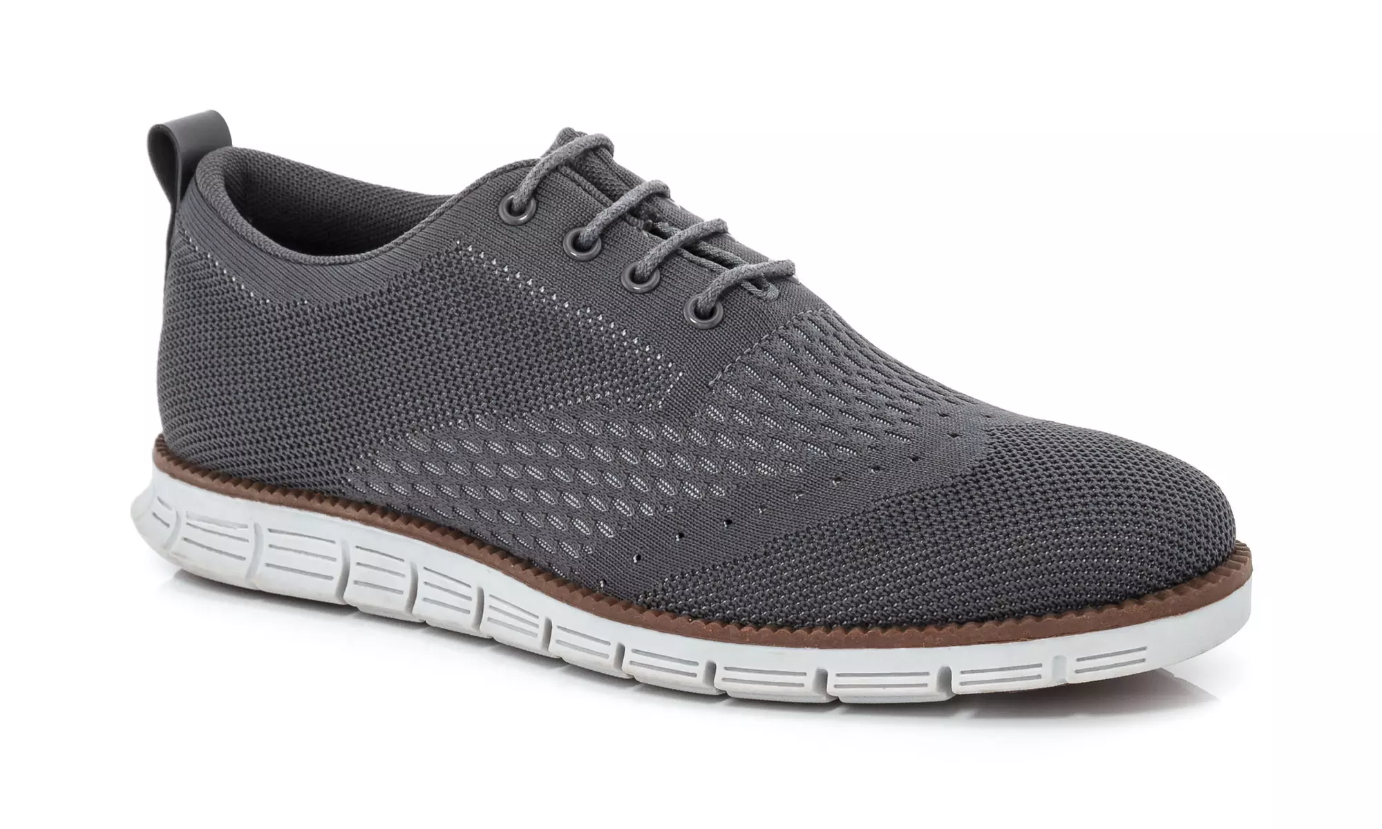 Franco Vanucci Men's Lace-up Knit Oxford Shoes