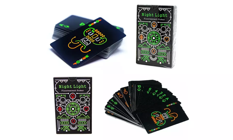 24K Fluorescent Glow Playing Cards - Second Medium