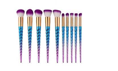 image for Unicorn Spiral Makeup Brush Set (10pcs) 