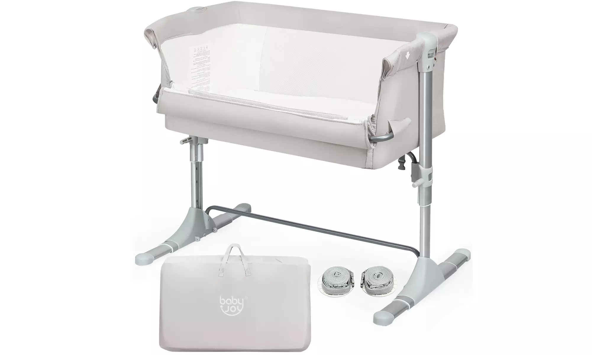 Babyjoy Portable Baby Bed Side Sleeper Infant Travel Bassinet Crib - Primary Image