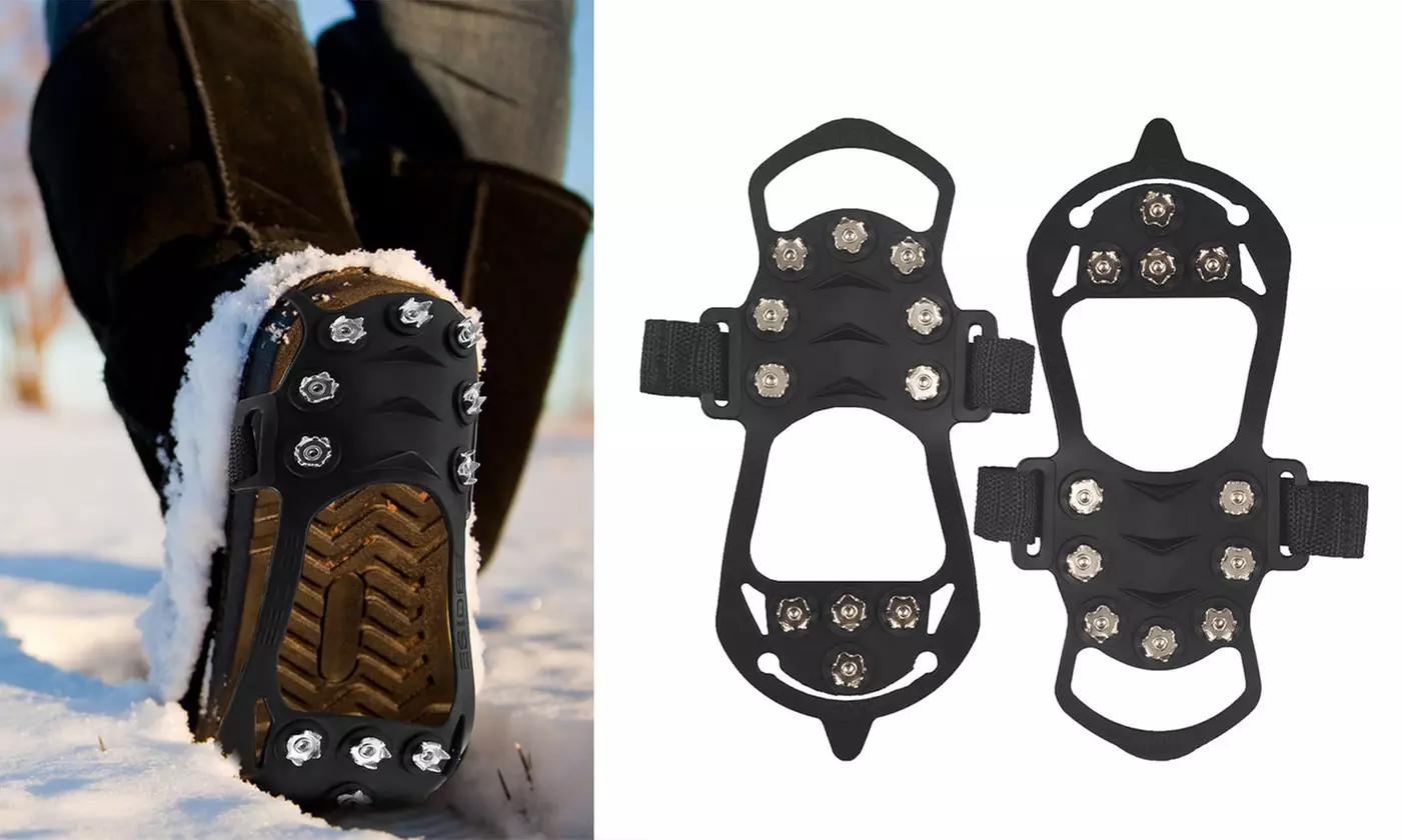 Anti Slip Snow Ice Claw Climbing Crampons Grips for Snowing Hiking Ice Fishing - Primary Image