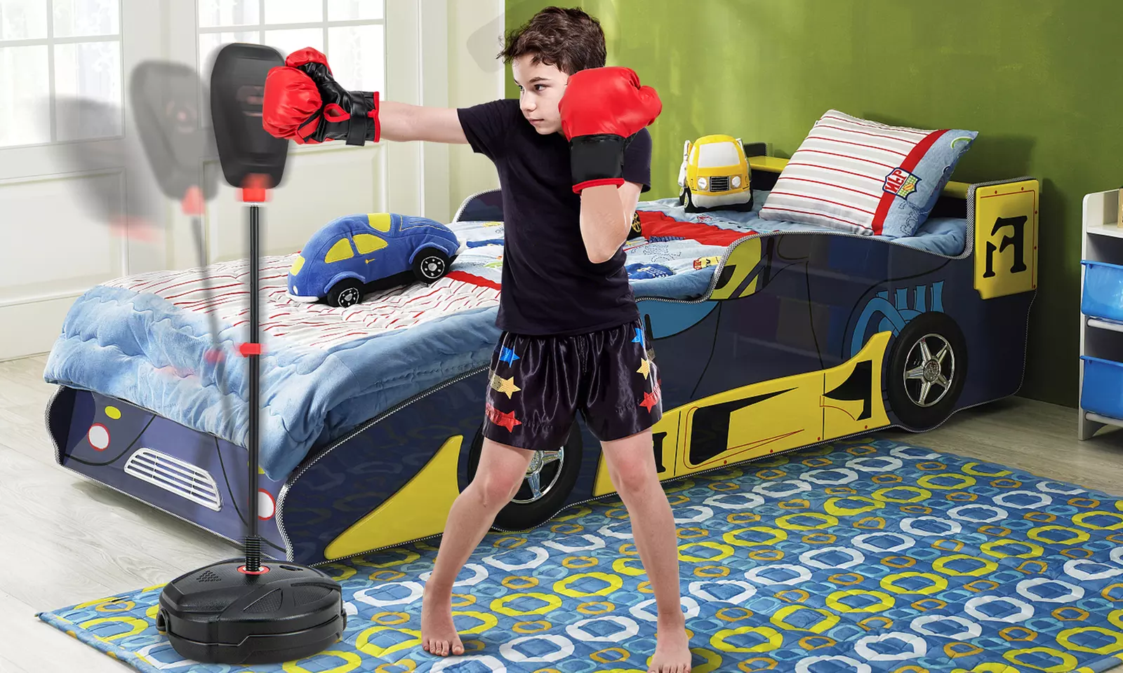 Costway Kids Punching Bag with Stand Height Adjustable Boxing Equipment