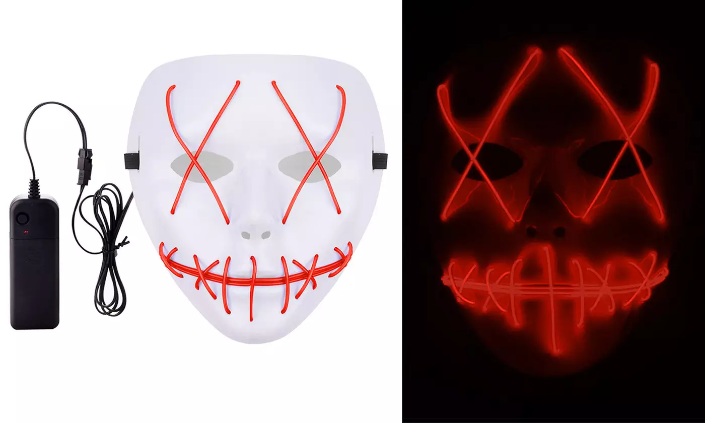 Halloween LED Purge Mask Light Up Funny Masks