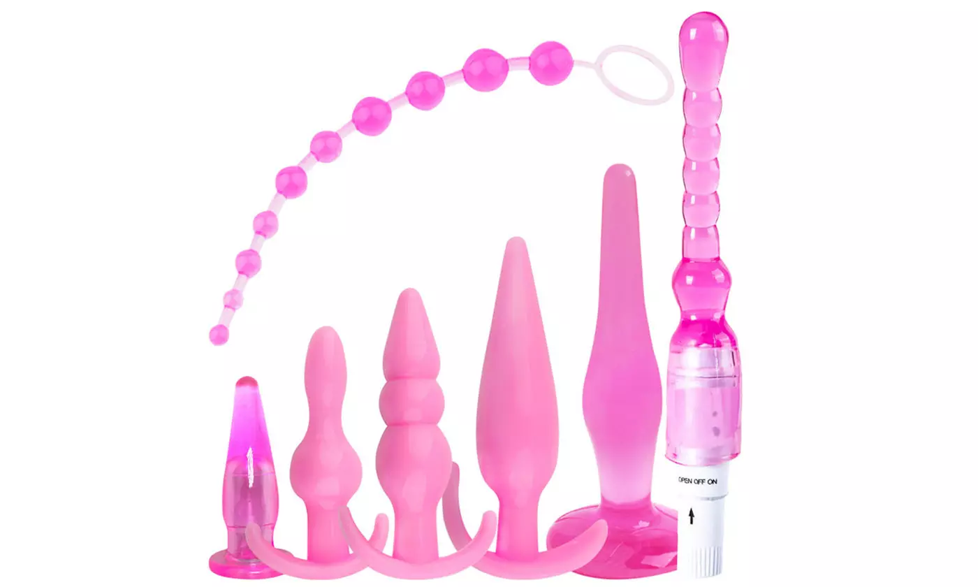 7pcs Adult Toy Anal Plug Trainer Kit Sexual Vibrator Plugs