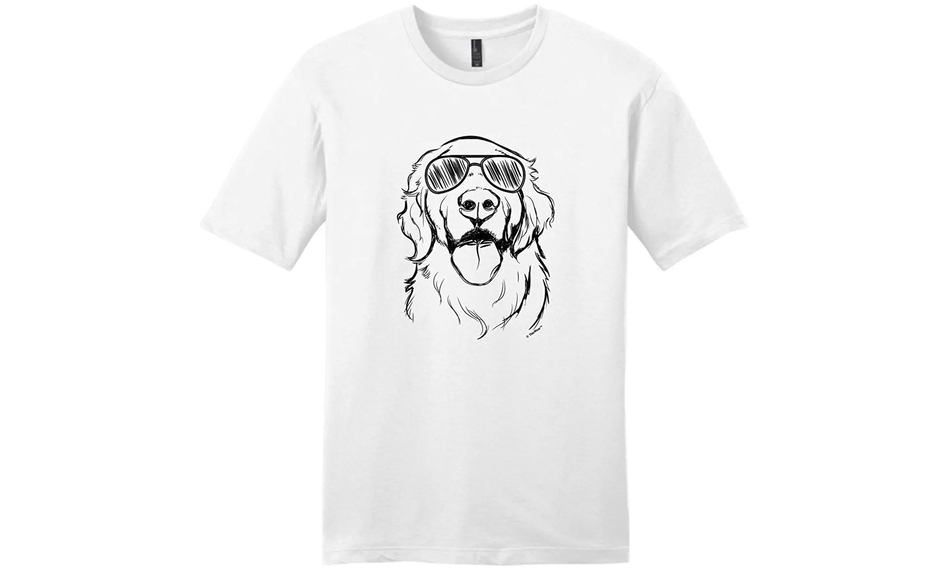 Golden Retriever Gifts Dog in Sunglasses Dog Gifts Young Mens T-Shirt - Primary Image
