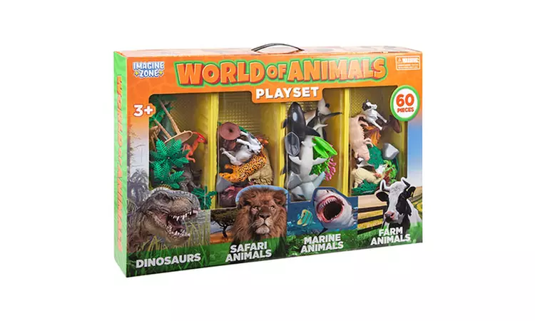 Imagine Zone World Of Animals 60-Piece Playset - Primary Image