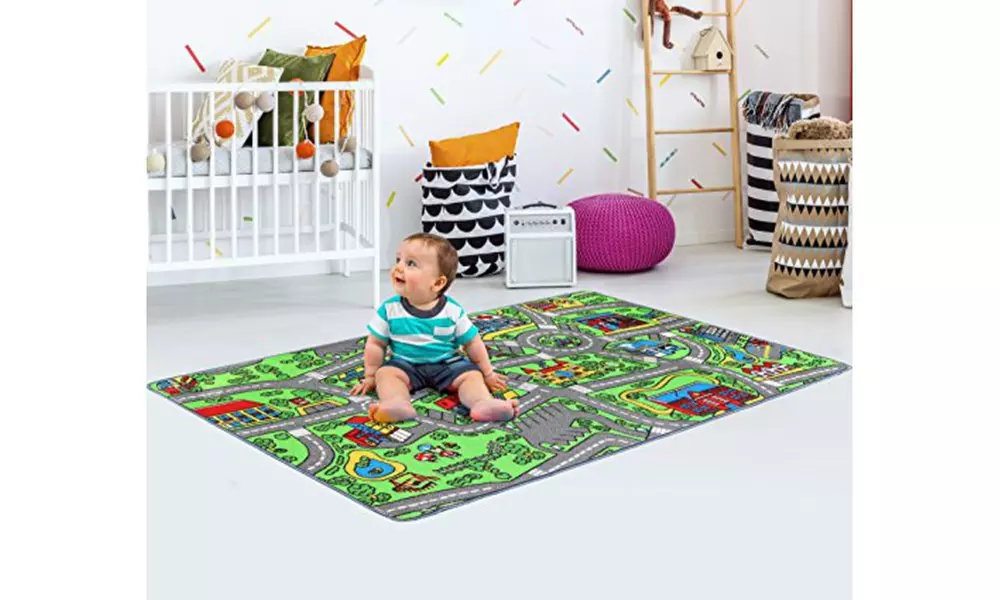 Click N' Play Large City Life Kids Play Mat Rug - Second Medium
