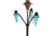 Sunnydaze Multi-Arm Outdoor Backyard Patio Torch Stand with Torches - 71-Inch - Second Medium