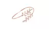 Fashion Women Leaf Cuff Charm Open Bracelet Bangle Arm Jewelry