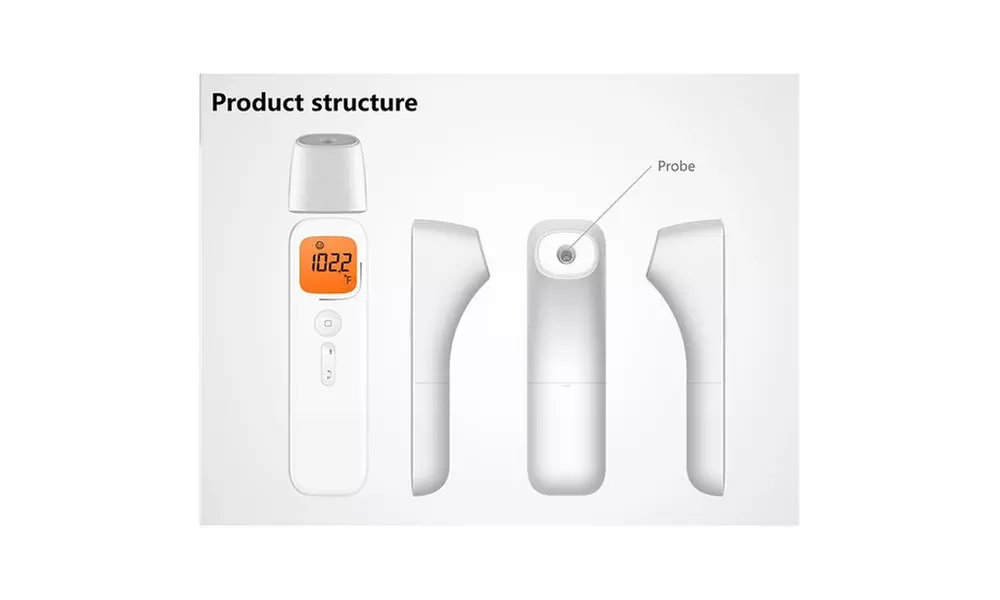 Non - contact multi - screen infrared thermometer, with data storage function - Second Medium