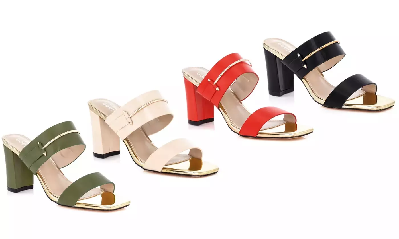 Lady Godiva Women's Carmy Block Heel Slide Sandals - Primary Image