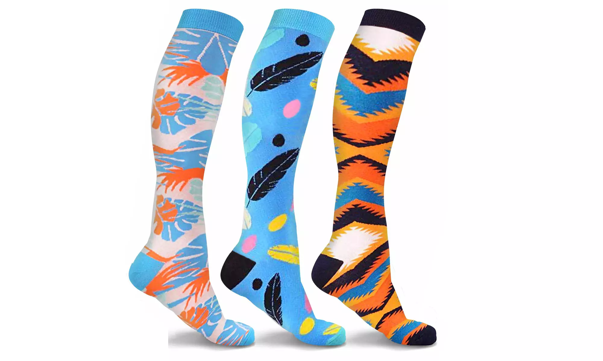 DCF Fun and Expressive Compression Socks (3-Pack) - Second Medium