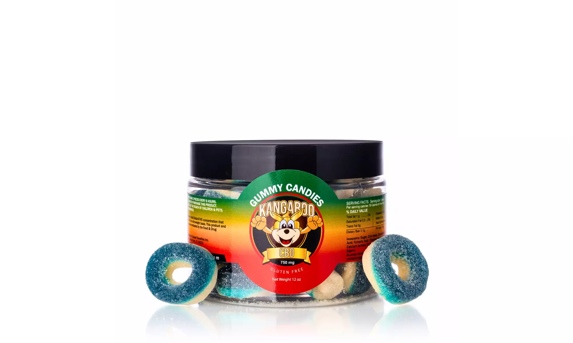 Tasty Blueberry Hemp Extract Gummy Candy from Kangaroo (250 - 5000mg)