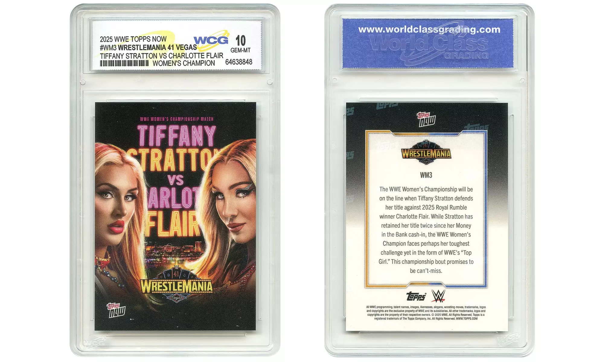 Topps 2025 Now WRESTLEMANIA 41 Las Vegas Collection