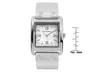 Journee Collection Rhinestone Square Face Link Watch - Second Medium