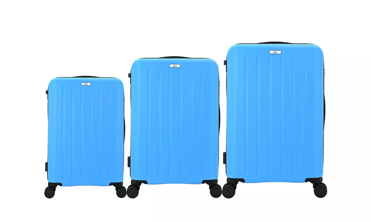 3-Piece Hardside Luggage Set with 360 Dual Spinner Wheels and Combo Lock