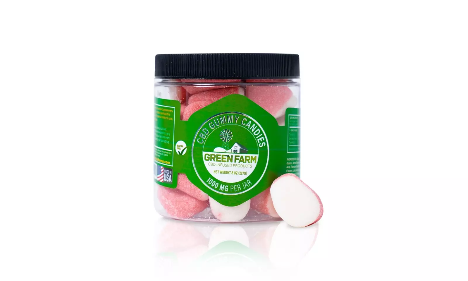 Fruit Flavored Gummies with 100% Organic CBD (500MG - 5000MG) from Green Farm