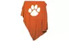 Logo Brands 123-74 Clemson Sweatshirt Blanket